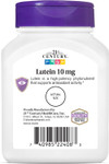 21st Century Lutein 10 mg - 60 Tablets Thumbnail Image