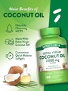 Nature's Truth Vitamins Coconut Oil 1000 mg - 100 Quick Release Softgels Thumbnail Image