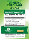 Nature's Truth Turmeric Curcumin Complex 500 mg Plus Black Pepper Extract - 120 Quick Release Capsules Thumbnail Image