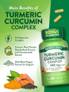 Nature's Truth Turmeric Curcumin Complex 500 mg Plus Black Pepper Extract - 120 Quick Release Capsules Thumbnail Image