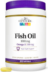 21st Century Fish Oil 1000 mg - Omega-3 - 300 Softgels Thumbnail Image