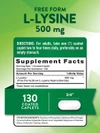 Nature's Truth Vitamins L-Lysine 500 mg - 130 Coated Caplets Thumbnail Image