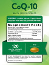 Nature's Truth Enhanced Absorption CoQ-10 200 mg plus Black Pepper Extract Quick Release Softgels - 50 ct Thumbnail Image