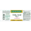 Nature's Bounty Folic Acid 800 mcg Vitamin Supplement Maximum Strength - 250 Tablets Thumbnail Image