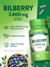 Nature's Truth Bilberry 2,400 mg Quick Release Capsules - 100 ct Thumbnail Image