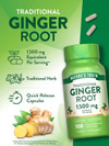 Nature's Truth Ginger Root 550 mg Herbal Supplement - 100 Capsules Thumbnail Image