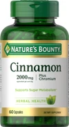 Nature's Bounty Cinnamon 2000 mg Plus Chromium Capsules - 60 ct Thumbnail Image