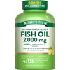Nature's Truth Natural Lemon Flavor Fish Oil 1000 mg Quick Release Softgels - 125 ct Thumbnail Image