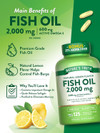 Nature's Truth Natural Lemon Flavor Fish Oil 1000 mg Quick Release Softgels - 125 ct Thumbnail Image