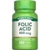 Nature's Truth Folic Acid 800 mcg Tablets - 250 Tablets Thumbnail Image