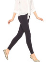 Cotton Leggings - Black, Small Thumbnail Image