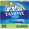 Tampax Pearl Tampons with Plastic Applicators Super Absorbency Unscented - 36 ea. Thumbnail Image