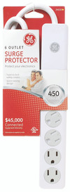 6 Outlet Surge Protector - White Thumbnail Image