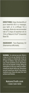 Nature's Truth Aromatherapy 100% Pure Essential Oil Rosemary - .5 oz Thumbnail Image