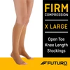 Futuro Therapeutic Open Toe Knee Length Stockings Firm XLarge Beige Thumbnail Image