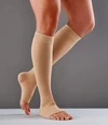 Futuro Therapeutic Open Toe Knee Length Stockings Firm XLarge Beige Thumbnail Image