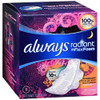 Always Radiant Pads with Flexi-Wings Overnight Flow Light Clean Scent - 10ct Thumbnail Image