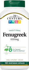 21st Century Fenugreek 610 Mg - 100 Capsules Thumbnail Image