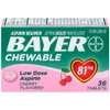 Bayer Chewable Low Dose 'Baby' Aspirin 81 mg Tablets Cherry - 36 ct Thumbnail Image