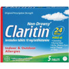 Claritin 24 Hour Indoor & Outdoor Allergy Tablets - 5 ct Thumbnail Image