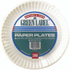 Green Label Paper Plate, 6" White, 100 ct Thumbnail Image