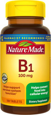 Nature Made Vitamin B-1 100 mg Tablets - 100 ct Thumbnail Image