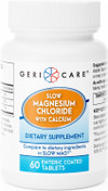 Slow Magnesium Chloride + Calcium Tablets by Geri-Care | Nutritional Supplement | 60 Count Bottle Thumbnail Image