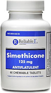 Reliable 1 Laboratories Simethicone 125 MG Antiflatulent Chewable Tablets 60 Count Thumbnail Image