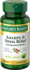 Nature's Bounty Anxiety & Stress Relief Ashwagandha Ksm-66 Tablets, 50 Count Thumbnail Image