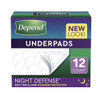 Depend Incontinence Bed Protectors, Disposable Underpad, Overnight Absorbency, 24 Count Thumbnail Image