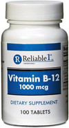 Reliable 1 Vitamin B-12 1000 mcg 100 Tablets Thumbnail Image