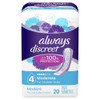 Always Discreet Pads for Bladder Leaks Regular Length Moderate - 3pks of 20 Thumbnail Image