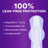 Always Discreet Pads for Bladder Leaks Regular Length Moderate - 3pks of 20 Thumbnail Image