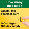 Nature Made D3 5000 IU (125 mcg) Softgels Extra Strength - 180 ct Thumbnail Image