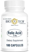 Bio-Tech Pharmacal Folic Acid 5mg - 100 ct Thumbnail Image