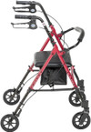 Drive Medical Height Rollator 6 Inches Red Thumbnail Image