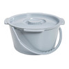 Commode Bucket with Metal Handle + Cover Thumbnail Image