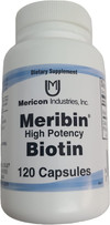 Biotin Meribin 5 mg - 120 ct Thumbnail Image