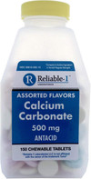 Reliable1 Calcium Carbonate 500mg Antacid - 150 ct Thumbnail Image