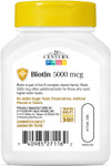 21st Century Biotin 5000 mcg Capsules - 110 Ct Thumbnail Image
