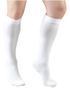 Truform Surgical Stockings, 18 mmHg Compression for Men and Women, Knee High Length, Closed Toe, White - X-Large Thumbnail Image