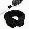 Scunci Wide Pucked Faux Twist Headwrap, Black- 1pk Thumbnail Image