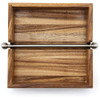 Ironwood Gourmet Acacia Wood Napkin Holder with Weighted Stainless Steel Holder Thumbnail Image