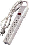 6 Outlet Power Strip, Ivory - 1 Pkg Thumbnail Image