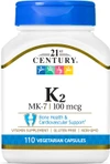 21st Century Vitamin K 100mg-110 Vegetarian Capsules Thumbnail Image