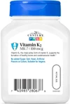 21st Century Vitamin K 100mg-110 Vegetarian Capsules Thumbnail Image