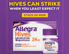 Allegra Hives Fexofenadine HCl Tablets - 30 ct Thumbnail Image