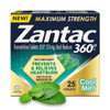 Zantac 360 Degrees Acid Reducer Tablets Maximum Strength, Cool Mint - 25 ct Thumbnail Image