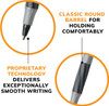 Round Stic Grip Pen, Black, Medium Pack of 8 Thumbnail Image