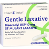 Foster & Thrive 10 mg Bisacodyl Gentle Laxative Suppositories - 8 ct Thumbnail Image
